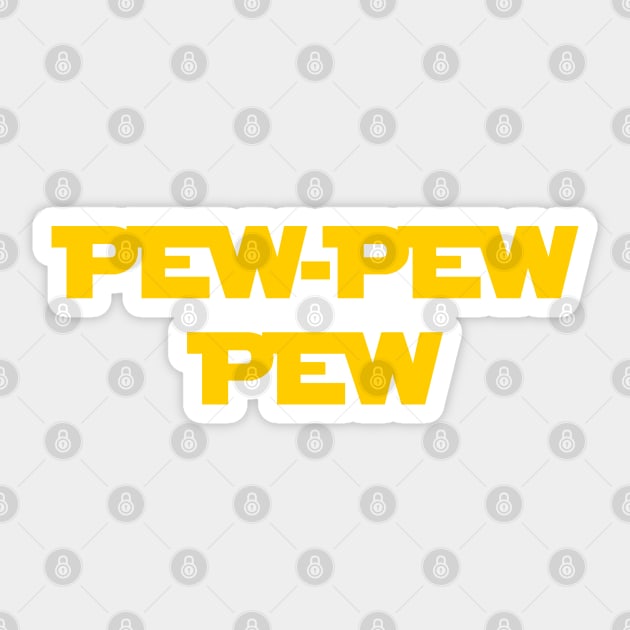 Pew-Pew Pew Sticker by Solenoid Apparel